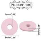 Light Pink Polymer Clay Beads, 6mm Heishi Bead for Jewelry Bracelets Necklace Making 1000PCS - color: Blush