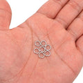 1000PCS 7mm 1mm Thickness 18 Gauge Stainless Steel Jump Rings, Unwelded Metal Round O Rings for Necklace Bracelet Keychain Chainmail Jewelry Making - size: 7mm Od-1.0mm Thick-18 Gauge