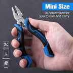 SPEEDWOX 5-Inch Mini Combination Pliers for Jewelry Making Mini Lineman's Plier with Cutter Jewelry Plier Screw Extractor Pliers Screw Removal for Cutting Wire Pulling Nails - style: Combination Pliers