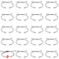 UNICRAFTALE about 30Pcs Waxed Polyester Cord Bracelets Semi Finished Bracelet Black Adjustable Bracelet Knot Rope Handmade Friendship Bracelet Braid String Bracelets for Jewelry Making DIY 31.4mm Long - size: 31.4cm