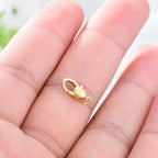 14K Gold Jewelry Clasp Necklace Extender Clasp Bracelet Extension Connector for DIY Necklace Bracelet Anklet Jewelry Making (Style 10) - size: Style 10-Yellow
