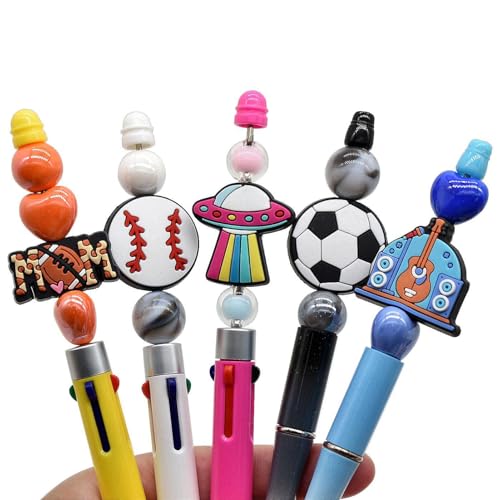 110Pcs Non-Repeat Silicone Focal Beads for Pens,Random Different Focal Bead Bulk Mixed Cute Loose Beads for Beadable Pen Keychain Jewelry Making DIY Gift Class Prize