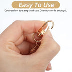 30 Pcs Gold Keychain Clips, Metal Swivel Snap Hooks, Sturdy Lobster Claw Clasps for Keychains, Jewelry Making, Purse Bag Charms, Lanyard Connectors and Craft Projects (Gold)