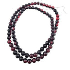 DandS ltd Crackle Lampwork Glass Beads for Jewelry Making, Red Garnet, Vibrant DIY Bracelets, Necklaces, Earrings, Beading Supplies & Craft Kits for Handmade Jewelry, 80pcs 0.39 inch (10mm), #J282-10 - color: Red Garnet