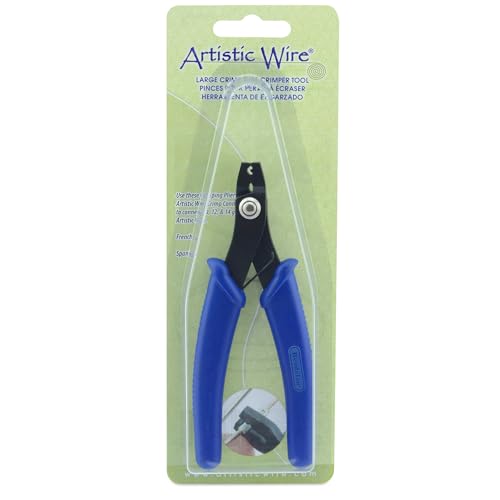 Artistic Wire Crimp Tool for Jewelry Making Supplies - Compress Large Wire Crimp Connectors, Sizes 12, 14, 16 Gauge, Cold Connection - Ideal for Jewelry Makers & Designers