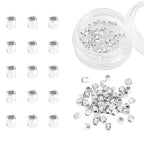 BEADIA Silver Plated Faceted Spacer Beads 2x2mm 50pcs for Jewelry Making Findings Non Tarnish - color: Silver, size: 2x2mm Faceted