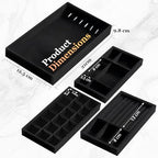 Velvet Jewelry Organizers and Storage Tray – 5 PC Protect and Display Your Jewelry with Style – Stackable, Durable, and Ideal for Drawers and Vanity Tables