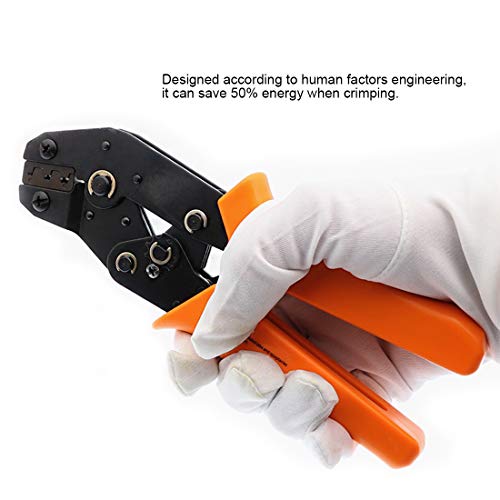 Hilitchi Professional Pin Crimping Tool 2.54mm 3.96mm 28-18awg 0.1-1.0mm² for Terminals with Wire-electrode Cutting Die Insulated Terminal Crimper/Stripper/Cutter Tool