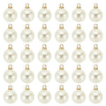 PATIKIL Pearl Charm, 100pcs Pearl Beads Faux Pearl Pendant Charm DIY for Jewelry Making Bracelets Earrings Necklace Crafts - color: Golden Beige, size: 10mm