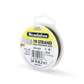 Beadalon 19 Strand Stainless Steel Bead Stringing Wire, .015 in / 0.38 mm, Bronze, 30 ft / 9.2 m - color: Bronze, style: .015 in / 0.38 mm, 30 ft / 9.2 m