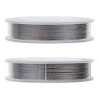 BENECREAT 7 Strands 260FT 0.38MM Stainless Steel Bead String Wire Tarnish Resistant Steel Wire for Necklace Bracelet Making - color: Stainless Steel, size: 0.38mm - 7 Strands