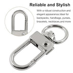 20Pcs Metal Lobster Claw Clasps, Swivel Lanyards Snap Hooks for Jewelry Making, Keychain,Bag Connector(Gold&Silver) - color: gold & silver