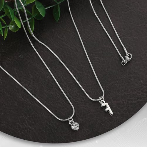 12 PCS Stainless Steel Snake Chain Necklace with Lobster Clasps, Thin Stainless Steel Chain Necklace for Jewelry Making
