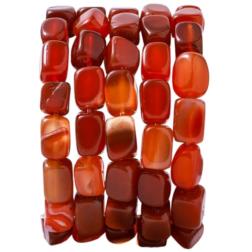Natural Large Red Agate Cube Stone Beads 8x11mm 38cm/str Loose Semi Gemstone Stone Square Beads for Making Bracelets Necklace - color: Red Agate
