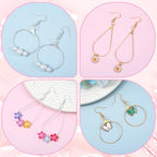 483Pcs Earring Making Kit, Earring Making Supplies with Beading Hoop Earrings Finding Component Accessories, Earrings Hooks, Jump Rings for Jewelry Make DIY Craft Christmas