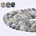 6mm Natural Green Grass Gemstone Beads for Jewelry Making Round Smooth Jade Stone Beads 15"/Strand (Green Grass Jade, 6mm) - color: Gray Green Grass Jade, size: 6mm