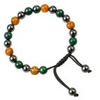 Amazing Gemstone Friendship Bracelets - Moss Agate Mariyam Jasper Hematite Bracelet Set for Men Women Healing Calming Anxiety Stress Relief Gifts Pulseras Para Hombres Mujer Stocking Stuffers - color: Friendship