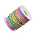 1mm Rainbow Stretchy Bracelet String, Sturdy Elastic Cord for Bracelet/Jewelry Making, Necklaces and Beading (328 Feet) - size: 328 Feet