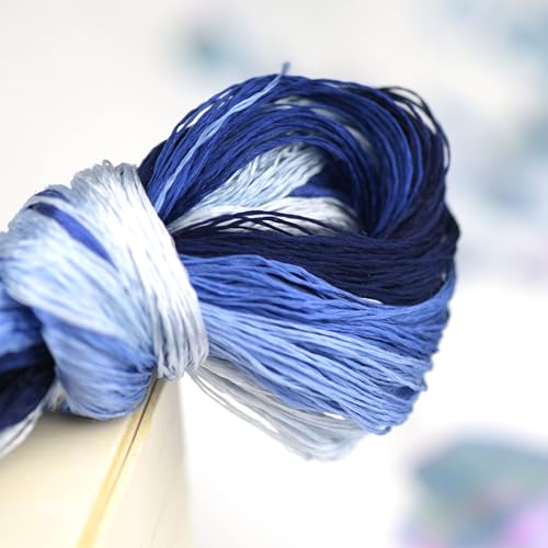 4 Skeins Mulberry Silk Floss Embroidery Thread Floss-Cross Stitch Threads China Silk Woven Jewelry Threads DIY Sewing Kits (11) - color: 11