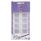 Craft Mates Bead Organizer and Plastic Storage Containers for Crafts, Buttons, Pins and More, 14 Locking Compartments (Display) - style: 14 Locking Compartments (2XL)