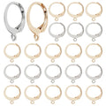 Beebeecraft 1 Box 100Pcs Leverback Earring Findings 18K Gold Plated Stainless Steel Huggie Hoop French Earring Hooks Ear Wire Clasp Clip Dangle for Jewelry Making DIY Findings - color: 100Pcs 18K Gold Platd 304 Stainless Steel #5