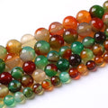 8mm 45pcs Natural Peacock Agates Beads for Jewelry Making Semi Precious Loose Gemstones Beads DIY Bracelet Necklace 15" 1 Strand - color: Peacock Agate, size: 8mm