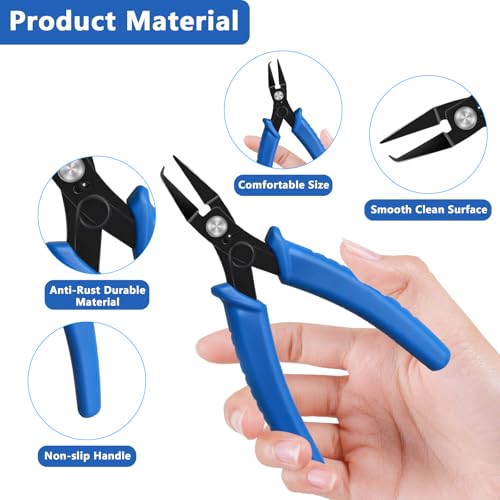 Split Ring Opener Tool Keychain Pliers for Jewelry Making with one tweezer, a jump ring,For Bracelet Beading DIY Craft Jewelry Making Supplies - style: 1pcs - Split Ring Opener Tool