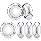 DALARAN Stopper Beads for Bracelets 925 Sterling Silver Clip Spacer Charm Bracelet Stoppers - style: 6Pcs Sliver Charm Stoppers