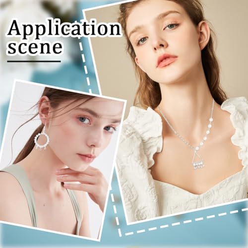 Beebeecraft 50Pcs 3.5mm Tiny Clear Crystal Charms 925 Sterling Silver Plated Cubic Zirconia Rhinestone Pendant Charms for Jewelry Making DIY Earring Necklace Bracelet - color: Silver
