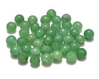 AD Beads Natural Gemstone 8mm Round Loose Beads Big Hole 2.5mm Sized 40pcs (Aventurine) - color: Aventurine