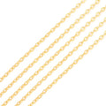 BEADIA 18K Gold Plated O Chains 2.0mm 2 Meters for Jewelry Making Findings - color: O Chain, size: 2.0mm