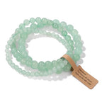 3 PCS Healing Crystal Bracelets for Women 8mm Natural Stone Beaded Stretch Bracelet Amethyst Jewelry Gifts - color: 4,6,8mm Green Aventurine