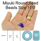 Matte Transparent Pale Pink Miyuki Japanese Round Rocailles Glass Seed Beads 11/0 Approximately 23 Gram 5 Inch Tube