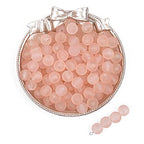 230pc 8mm Acrylic Round Beads - Matte Lt.Pink Frosted Craft Beads forDIY Jewelry Making - color: Lt.Pink, size: 8MM