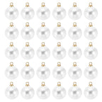 PATIKIL Pearl Charm, 100pcs Pearl Beads Faux Pearl Pendant Charm DIY for Jewelry Making Bracelets Earrings Necklace Crafts - color: Golden White, size: 12mm