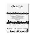 Healing Crystal Bracelets for Women 2 PCS 6mm Natural Stone Bracelet Stretch Crystal Beaded Bracelets Handmade Gemstone Bracelet Jewelry Gifts Christmas Gifts for Women Girls - style: black tourmaline