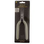 The Beadsmith Chain Nose Pliers, 6.25 inches (159mm), Polished Steel Head with Elongated Handle & Double-leaf Spring - style: Chain Nose