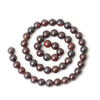 45PCS 8mm Natural Brecciated Jasper Round Loose Beads for Jewelry Making DIY Bracelet Necklace Materials 1 Strand 15" - color: Brecciated Jasper, size: 8mm