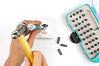 Cousin DIY Stamp & Go Metal Stamping Tool Kit Set with Hammer, Charms, Block and Bits, Multi