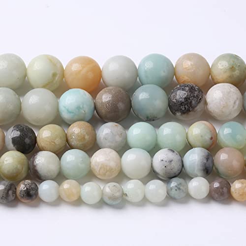 10mm 38pcs Natural Stone Beads Colorful Amazonite Gemstone Round Loose Beads for Jewelry Making DIY Bracelet Necklace Earrings15 Inch - color: Amazonite Beads, size: 10mm
