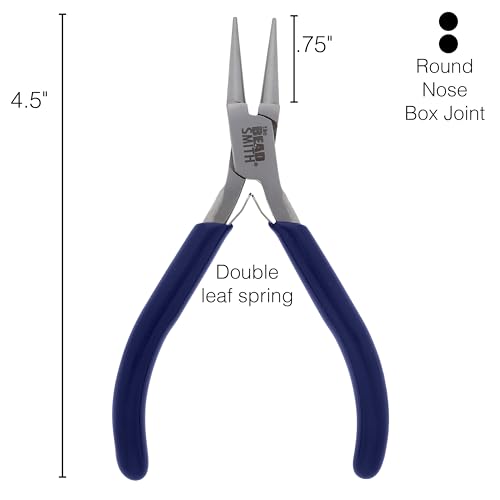 The Beadsmith Round-Nose Pliers for Bending and Looping Wires, Jewelry Making Supplies - style: Round Nose