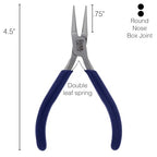 The Beadsmith Round-Nose Pliers for Bending and Looping Wires, Jewelry Making Supplies - style: Round Nose