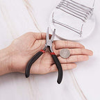 Beadthoven 1Set Flat Nose Pliers 5 Inch Smooth Jaw Pliers for Jewelry Making Wire Rapping Bending Gunmetal - color: Gunmetal, size: Flat Nose Pliers