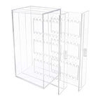 Isaac Jacobs 2 Drawer Acrylic Earring Holder, Jewelry Organizer Case (Holds up to 48 Pairs)