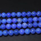 MJDCB Natural Stone Beads 6mm 60pcs Round Blue Dragon Vein Agate Loose Gemstone Bead Charms for Jewelry Making Bracelet Necklace Earring Pendant - color: Blue Dragon Vein Agate, size: 6mm