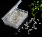 Natural Chip Stone Beads Crystal Quartz 5-8mm About 400 Pieces Irregular Gemstones Healing Crystal Loose Rocks Bead Hole Drilled DIY for Bracelet Jewelry Making Crafting (5-8mm, Clear Crystal Quartz) - color: Clear Crystal Quartz