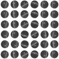 100pcs Black Cat Eye Beads 8mm Round Semi Precious Stone Hole Size 1mm DIY Charm Spacer Beading Smooth Gemstone Loose Beads for Jewelry Making Bracelets Necklaces Earrings Crafting - color: Black