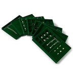 Green Velvet Jewelry Trays Stackable Jewelry Drawer Organizer Tray for Necklace Bracelets Rings Storage Display - size: 1 Grid