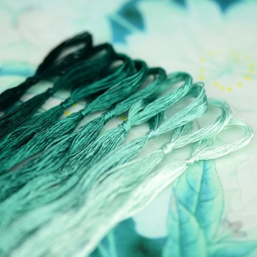 Mulberry Silk Floss Embroidery Thread Floss-Cross Stitch Threads China Silk Woven Jewelry Threads DIY Sewing Kits (53) - color: 53