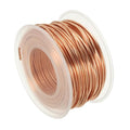 PATIKIL 68.9 Feet Solid Bare Copper Wire,16 Gauge 99.96% Pure Copper Wire 1.3mm Soft Beading Wire Metal Plant Stem Ties for Jewelry Craft (21m) - size: 1.3mm x 68.9ft